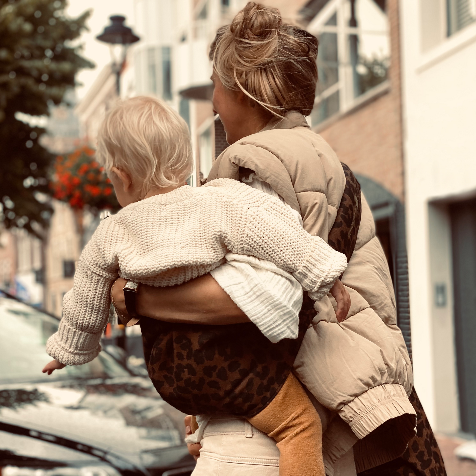 Porte-bébé Léopard Marron